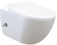 Унитаз подвесной Creavit Free FE322-34CB00E-0002 безободковый, с функцией биде, белый
