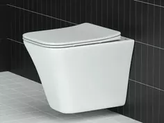 Унитаз подвесной Ceramica Nova Mono CN1902 безободковый, с сиденьем микролифт, белый