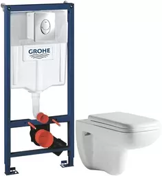 Комплект подвесной унитаз Orange C03-100W + система инсталляции Grohe 38721001