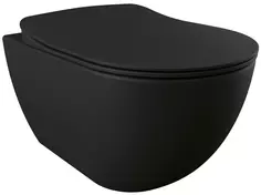 Унитаз подвесной Creavit Free FE322-11SM00E-0000 безободковый, черный матовый
