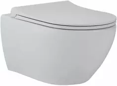 Унитаз подвесной beWash Bogen 88303214 безободковый, с сиденьем микролифт, белый матовый