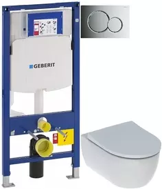 Комплект подвесной унитаз Geberit iCon 500.784.01.1 + система инсталляции Geberit 111.300.00.5 + 115.770.21.5 + 111.815.00.1