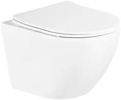 Унитаз подвесной BelBagno Uno BB3105CHR/SC безободковый, с сиденьем микролифт, белый