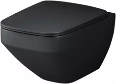 Унитаз подвесной Am.Pm Inspire 2.0 C50A1700MBSC безободковый, с сиденьем микролифт, черный матовый Am.Pm.