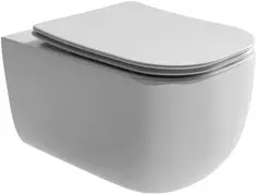 Унитаз подвесной Ceramica Nova Noel CN3013 безободковый, с сиденьем микролифт, белый