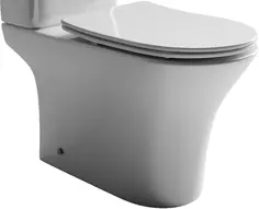 Чаша напольного безободкового унитаза с сиденьем микролифт Ceramica Nova Fortuna CN9001-B