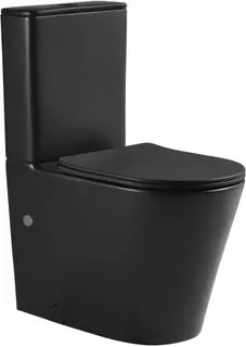 Унитаз-компакт безободковый с сиденьем микролифт SantiLine SL-5026MB