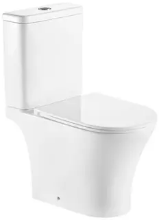 Унитаз-компакт безободковый с сиденьем микролифт SantiLine SL-5010