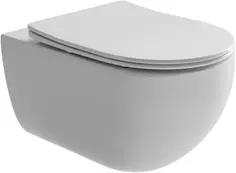 Унитаз подвесной Ceramica Nova Long CN3015 безободковый, с сиденьем микролифт, белый