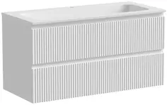 Тумба с раковиной белый матовый 101 см Sancos Snob R SNR100W/CN7013