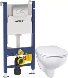 Комплект подвесной унитаз Grohe Bau Ceramic 39351000 + система инсталляции Geberit 458.124.21.1