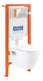 Комплект подвесной унитаз BelBagno Loto BB070CHR/SC + система инсталляции BelBagno BB002-80 + BB005-PR-CHROME