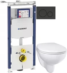 Комплект подвесной унитаз Grohe Bau Ceramic 39351000 + система инсталляции Geberit 111.362.00.5 + 115.882.DW.1