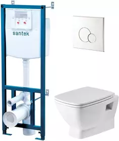 Комплект подвесной унитаз + система инсталляции Santek Нео 1.WH50.1.572