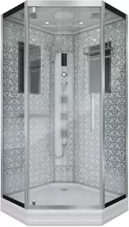 Душевая кабина 100x100x220 см Niagara NG-7717W прозрачное