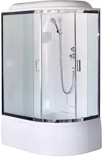 Душевая кабина 120x80x217 см Royal Bath RB8120BK1-M-CH-L матовое