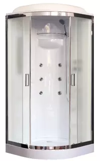 Душевая кабина 90x90x217 см Royal Bath RB90HK2-M-CH матовое