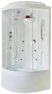 Душевая кабина 90x90x217 см Royal Bath RB90BK2-T-CH прозрачное