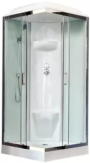 Душевая кабина 90x90x217 см Royal Bath RB90HP6-WT-CH прозрачное