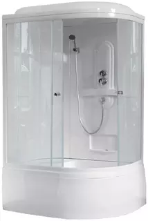 Душевая кабина 120x80x217 см Royal Bath RB8120BK1-T-L прозрачное