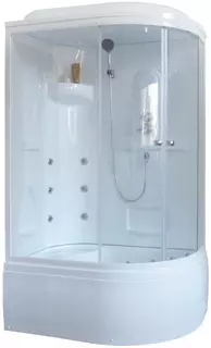 Душевая кабина 120x80x217 см Royal Bath RB8120BK2-T-L прозрачное