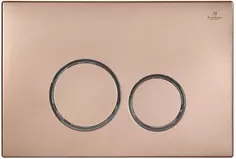 Смывная клавиша AltroBagno розовое золото матовый/глянцевый хром/розовое золото матовый PFP 005FQ