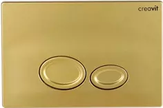 Смывная клавиша золотой матовый Creavit Drop GP200600