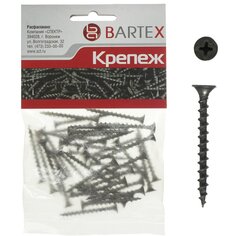 Саморез по дереву и гипсокартону, диаметр 3.5х41 мм, 40 шт, пакет, Bartex