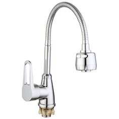 Смеситель для кухни, G.lauf, гибкий излив, с картриджем, хром, ZOP4-E045 Glauf