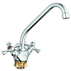 Смеситель для кухни, G.lauf, с кран-буксой, хром, QSL4-A827 Glauf