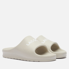 Мужские сланцы Lacoste Serve Slide 2.0, цвет бежевый