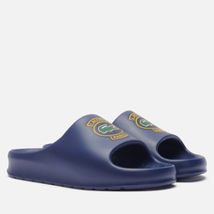 Мужские сланцы Lacoste Serve Slide 2.0 Logo, цвет синий, размер 40.5 EU