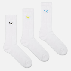 Комплект носков Puma 3-Pack Crew, цвет белый