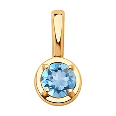 Подвеска SOKOLOV из золота с топазом