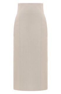 Юбка из вискозы и льна Brunello Cucinelli