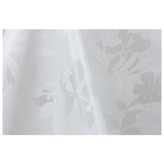 Скатерти и клеенки мерные клеенка Meiwa белая шир.130см, арт.5054