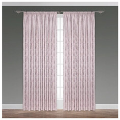 Шторы штора портьерная на шт.ленте DAILY BY T Россини жаккард 200х270см розовая, арт.50.19.74.0556