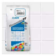 Затирка цементная Mapei Keracolor FF 100 цвет белый 2 кг