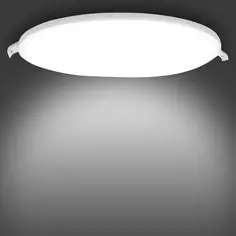 Светильник точечный светодиодный встраиваемый Apeyron 06-24 под отверстие 208 мм, 19.2 м², нейтральный белый свет, цвет белый