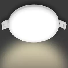 Светильник точечный светодиодный встраиваемый Apeyron 06-15 под отверстие 75 мм, 5.6 м², Теплый белый (желтый), цвет белый