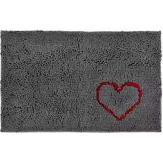 Коврик для ванной Swensa Heart 50x80 см цвет серый