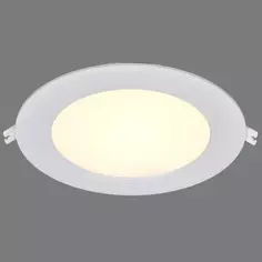 Светильник точечный светодиодный встраиваемый 1716 круг 18Вт нейтральный теплый свет Без бренда