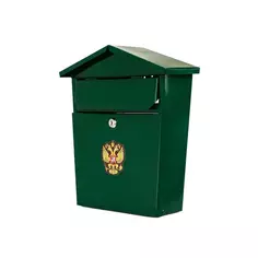 Почтовый ящик Vip Домик с замком, металл, цвет зеленый Без бренда