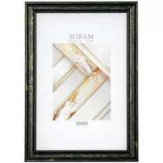 Рамка Мирам 20x30 см пластик цвет черное золото Без бренда