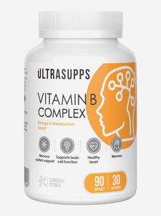 Комплекс витамина В Ultrasupps, 90 шт, Белый
