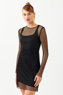 платье женское Платье мини сетчатое с подкладкой-майкой Befree