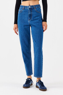 брюки джинсовые женские Джинсы MOM базовые с высокой посадкой Befree