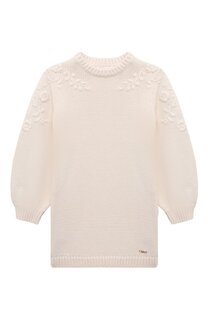 Платье из хлопка и шерсти Chloé Chloe