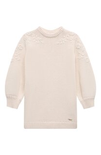 Платье из хлопка и шерсти Chloé Chloe