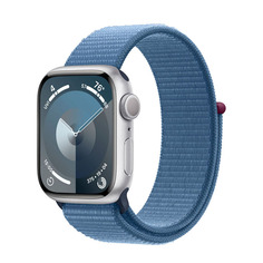 Умные часы APPLE Watch Series 9 GPS 41mm Silver Aluminium Case with Winter Blue Sport Loop MR923